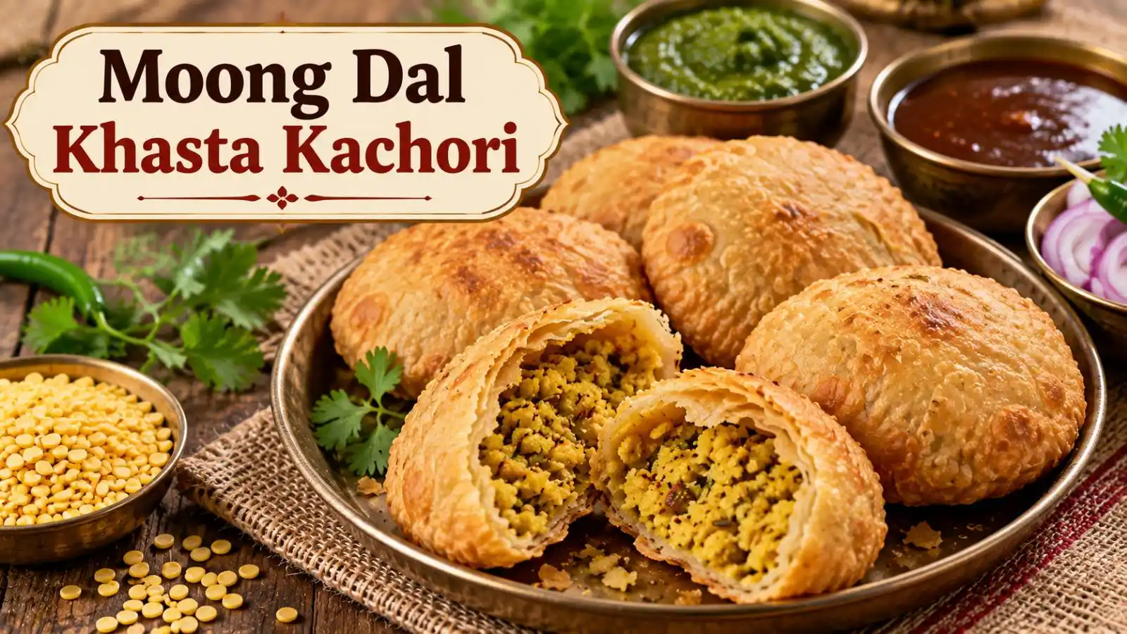 Moong Dal Khasta Kachori (with Atta)